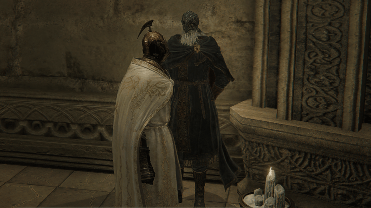 Sir Ansbach Elden Ring : Croix de Miquella, Parchemin de rite… Comment terminer la quête de ce PNJ ?  - Soluce complète de Elden Ring et du DLC Shadow of the Erdtree - jeuxvideo.com