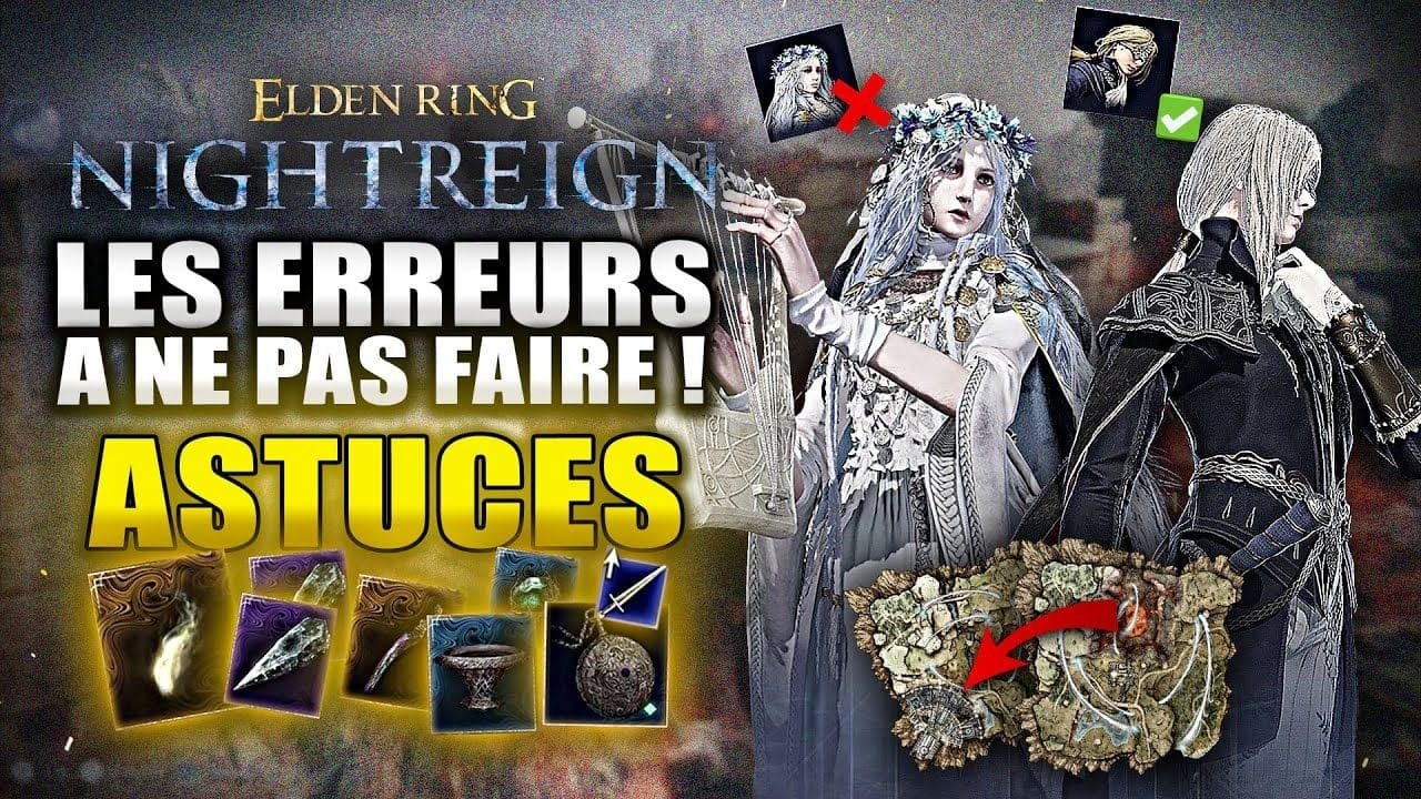 Elden Ring Nightreign : 15 Erreurs à NE PAS FAIRE ! (Marchand Secret, Personnages, Carte Rare...)