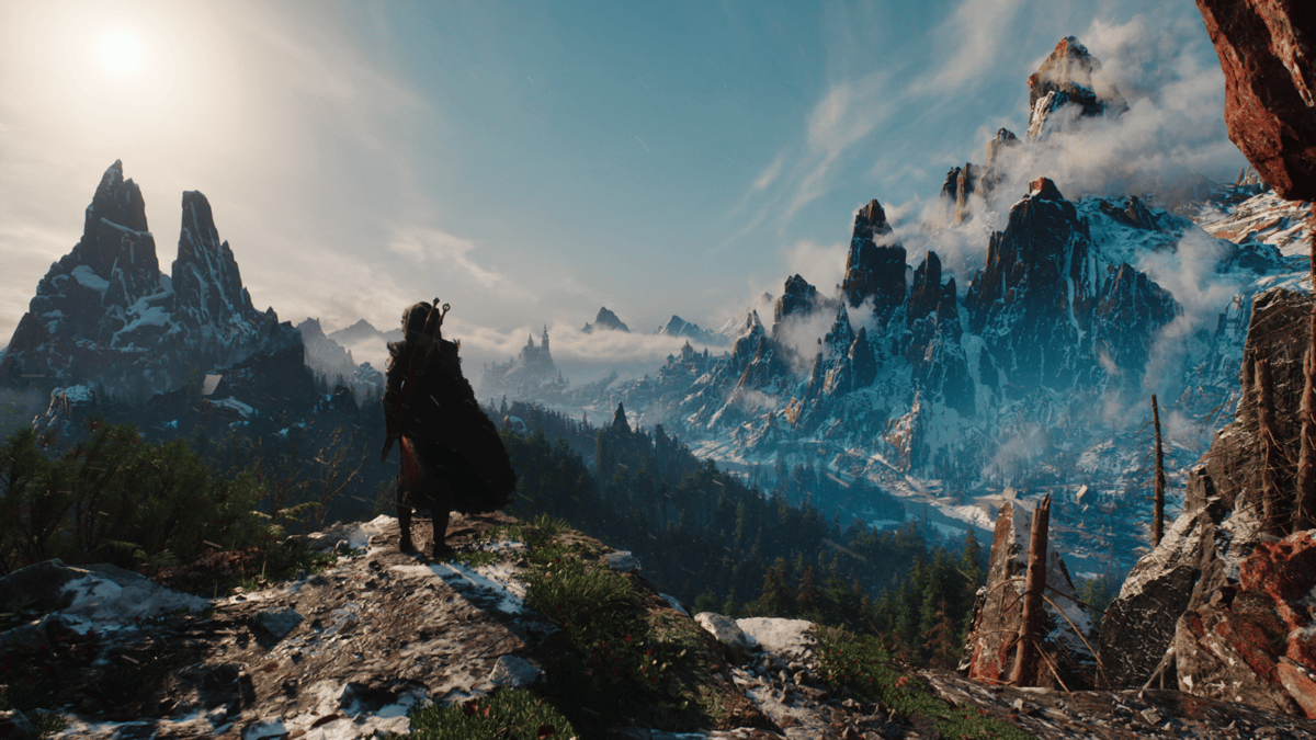 Des images incroyables de The Witcher 4 sous Unreal Engine 5 montre le monde ouvert sur une PS5 de base à 60fps — avec Ray Tracing
