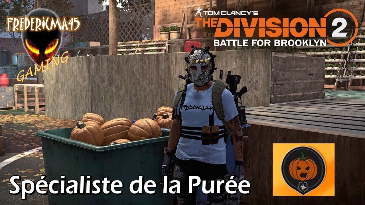 The Division 2 : Distinction de Spécialiste de la Purée - Citrouilles / DLC Battle for Brooklyn