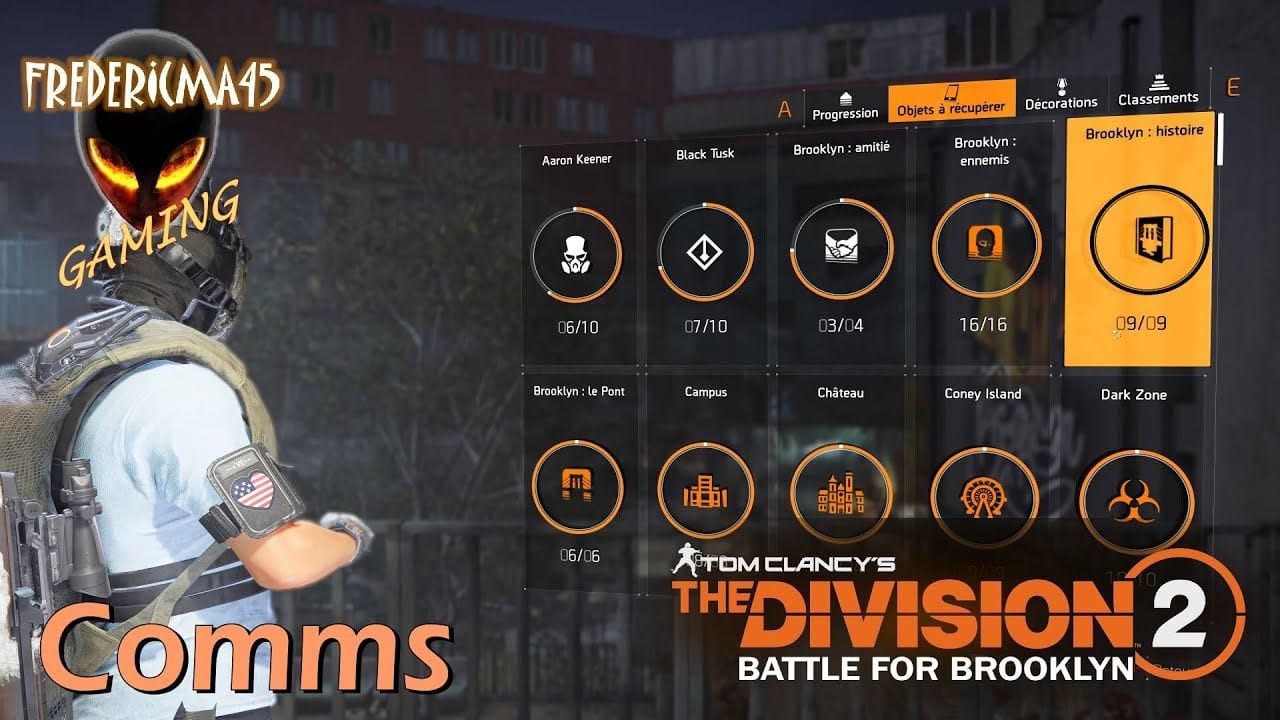 The Division 2 : Comms - Brooklyn Histoire 9/9 Localisation / DLC Battle for Brooklyn Histoiry