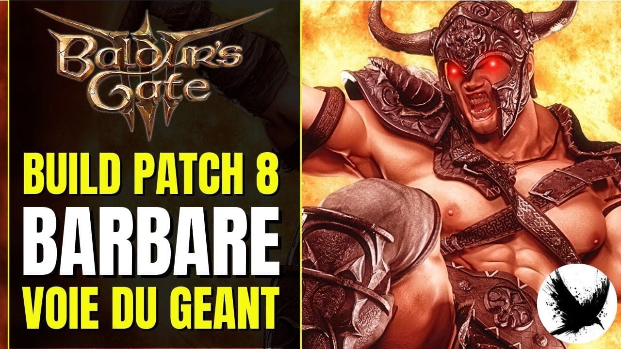 Le BARBARE n'a jamais été aussi FUN ET DANGEREUX | BG3 Build Barbare Baldur's Gate 3 Géant Patch 8