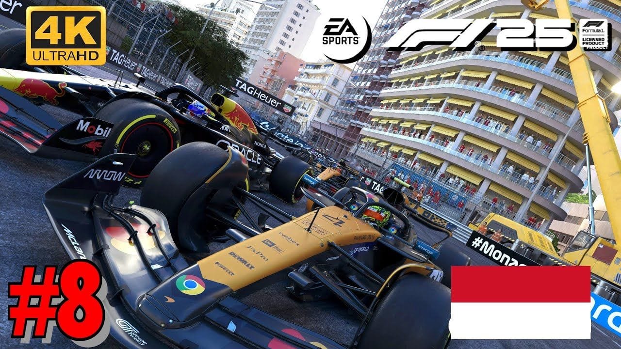 F1 25 Mode Carrière - GRAND PRIX DE MONACO - HAMILTON FERRARI 4K Ultra 60fps
