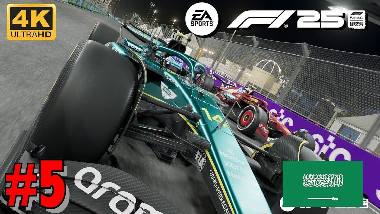 F1 25 Mode Carrière - GRAND PRIX D'ARABIE SAOUDITE - HAMILTON FERRARI 4K Ultra 60fps