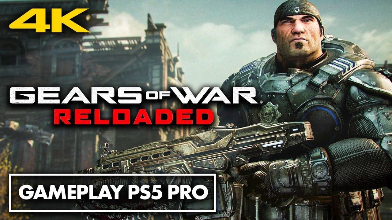 Gears of War Reloaded : 8 MINUTES de GAMEPLAY sur PS5 Pro ! - 4K 60 FPS