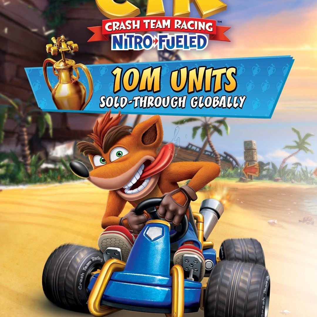 Crash Team Racing Nitro-Fueled atteint plus de 10 millions d'exemplaires vendus