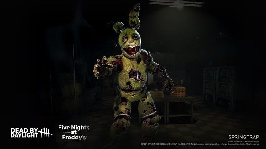 Dead by Daylight : Springtrap dévoile son gameplay dans le chapitre Five Nights at Freddy's