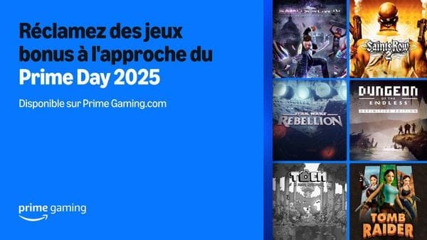 Amazon Prime Day – 6 jeux bonus sont disponibles via Prime Gaming