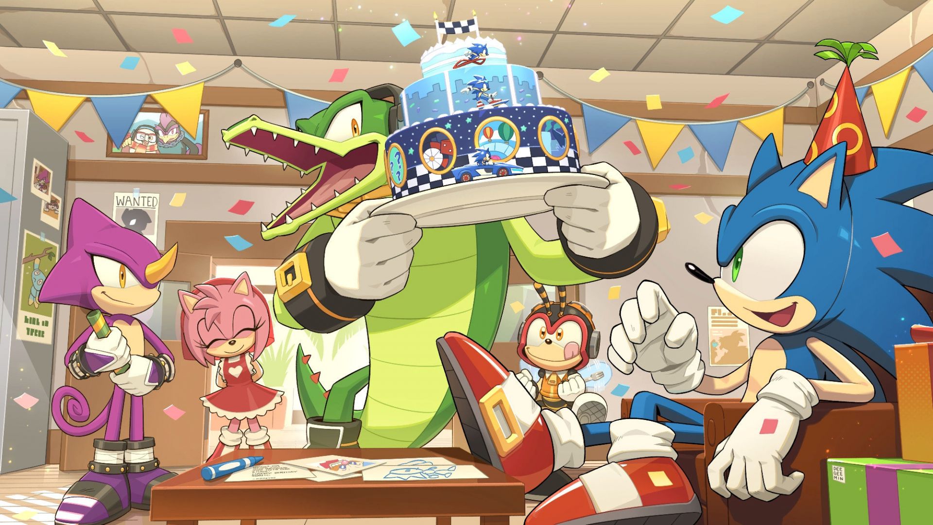 Sonic le hérisson a célébré son 34e anniversaire avec un art d'anniversaire.