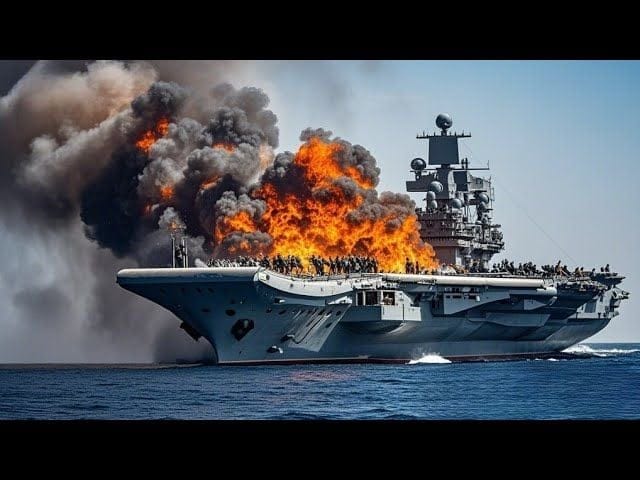 1 minute ago: Ukrainian F-16 destroys Russian aircraft carrier full of fighter jets!