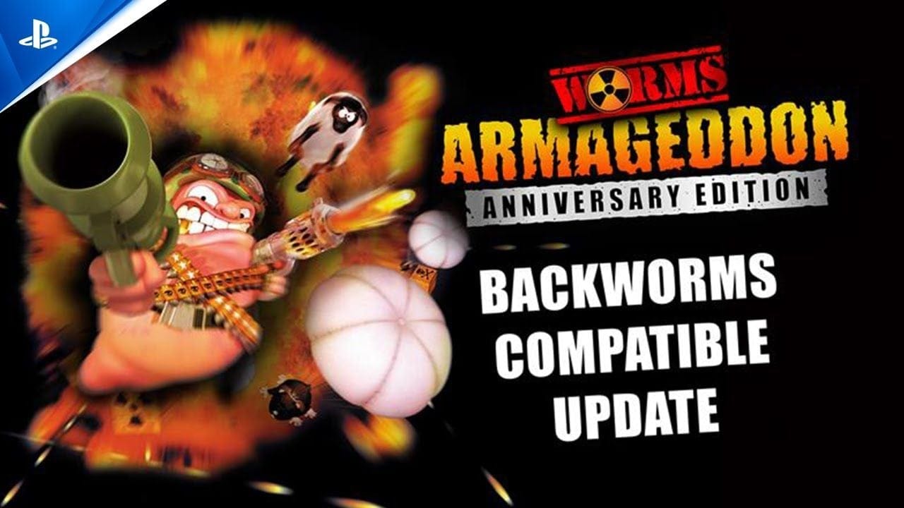 Worms Armageddon: Anniversary Edition - Backworms Compatible Update Trailer |  PS5 & PS4 Games