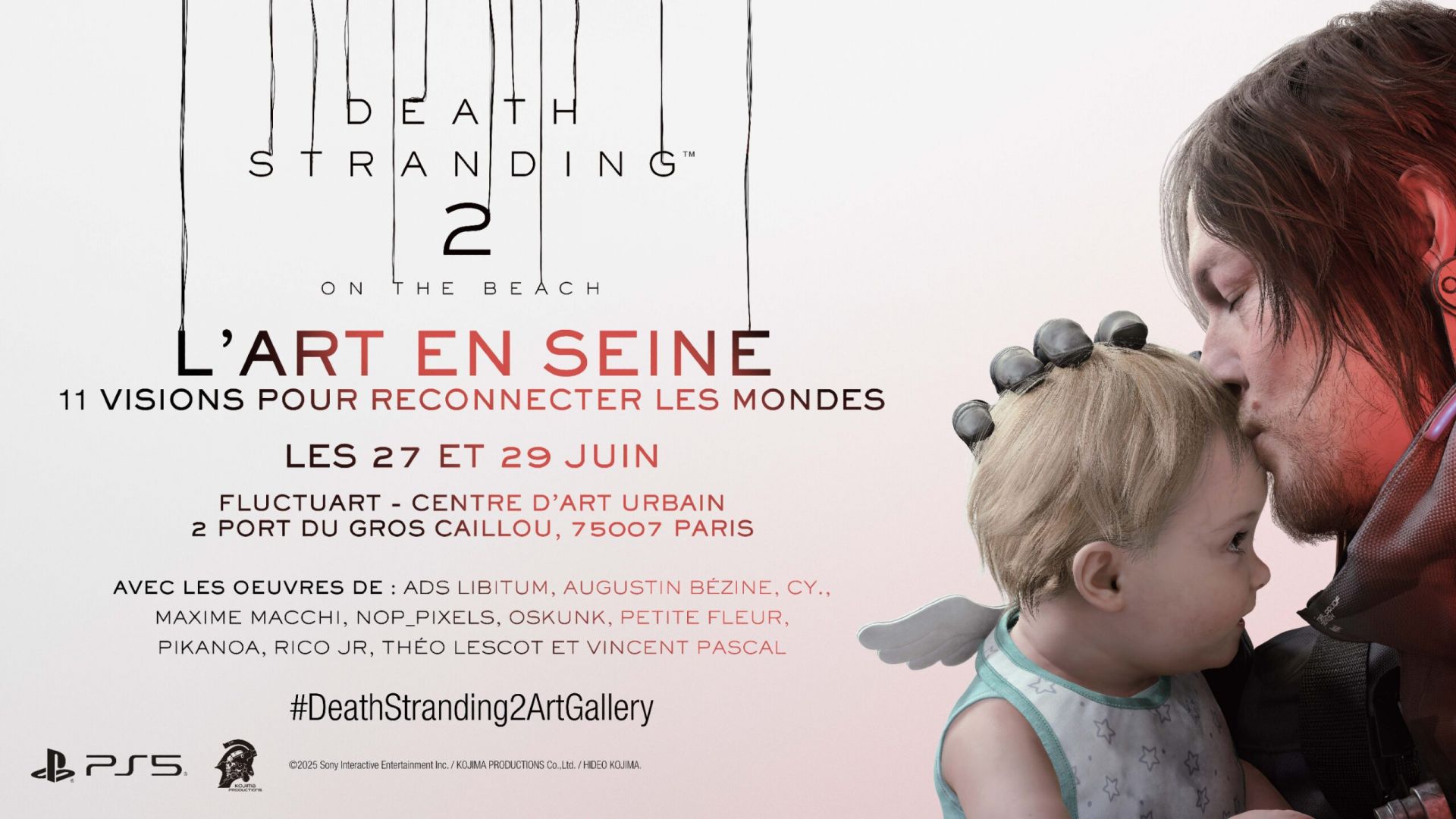 DEATH STRANDING 2: ON THE BEACH – Visitez l’exposition L’Art en Seine à Paris les​ 27 et 29 juin 2025 à FluctuArt