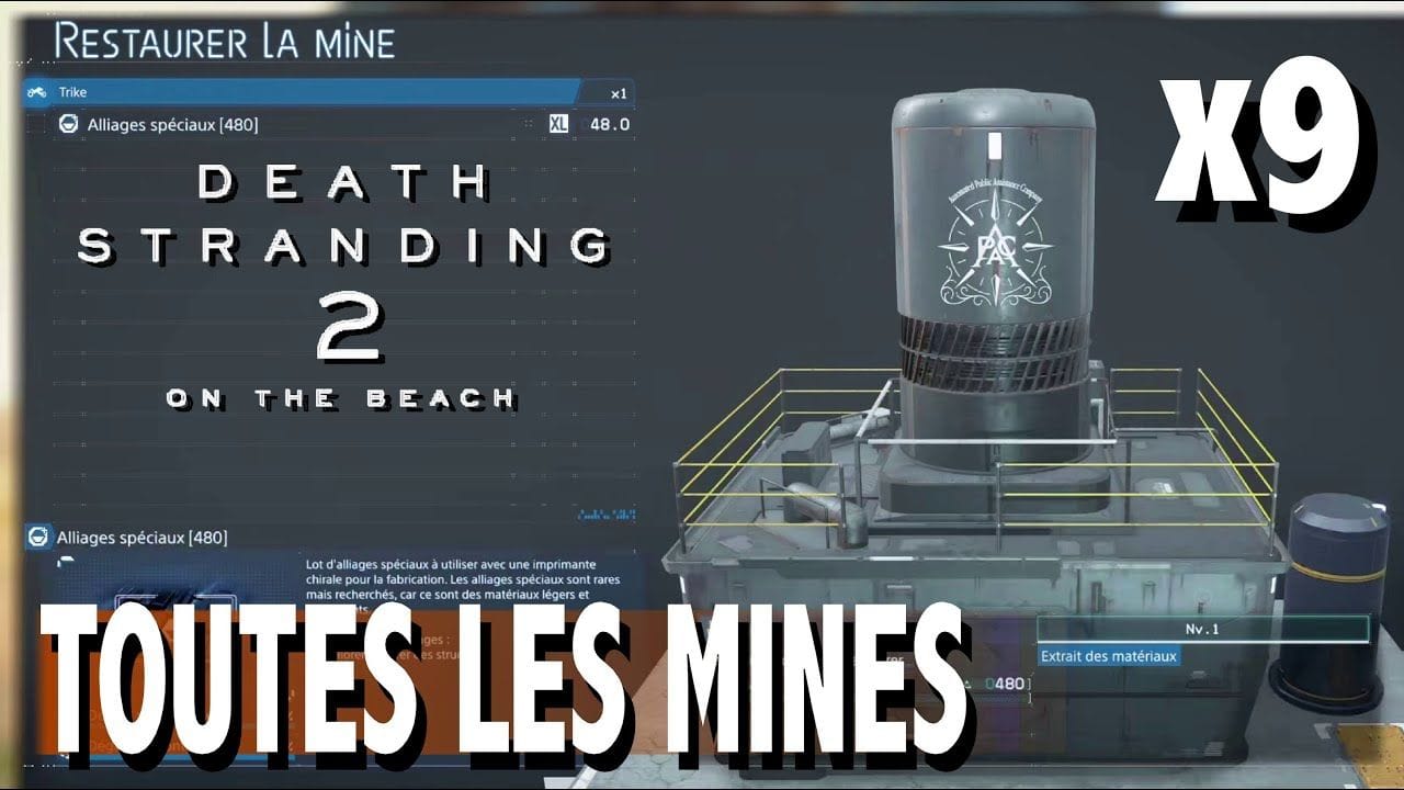 OÙ TROUVER TOUTES LES MINES x9 - DEATH STRANDING 2 ON THE BEACH