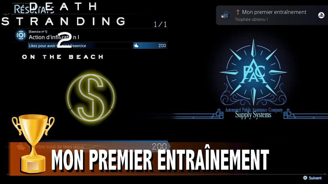MON PREMIER ENTRAÎNEMENT - Terminer votre 1er Programme VR TROPHÉE DEATH STRANDING 2 ON THE BEACH