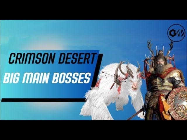 Crimson Desert | Four Main Boss Battles HD | 2025, PC,PS5, XBOX S X #rpg