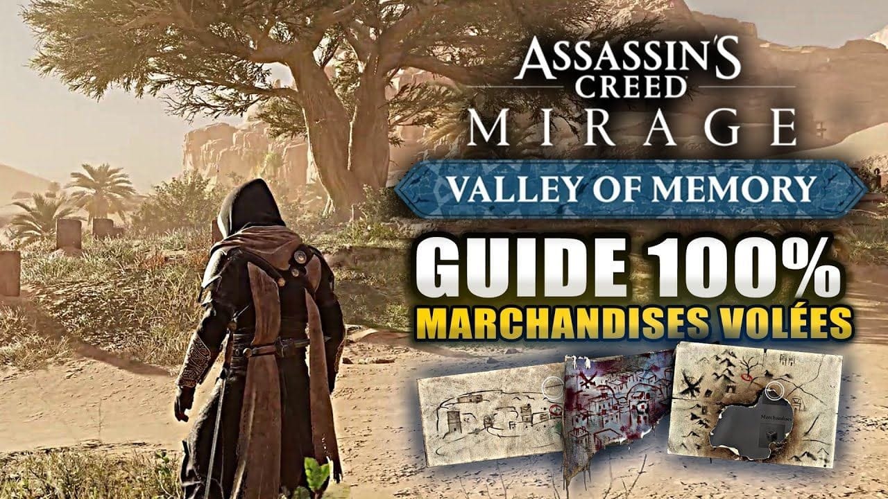 Assassin's Creed Mirage : DLC Vallée de la Mémoire : Marchandises Volées & Enigmes 🏆 Objets trouvés