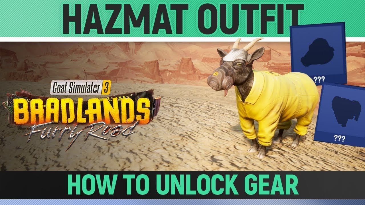 Goat Simulator 3: Baadlands Furry Road - Hazmat Outfit - Goat Gear Location