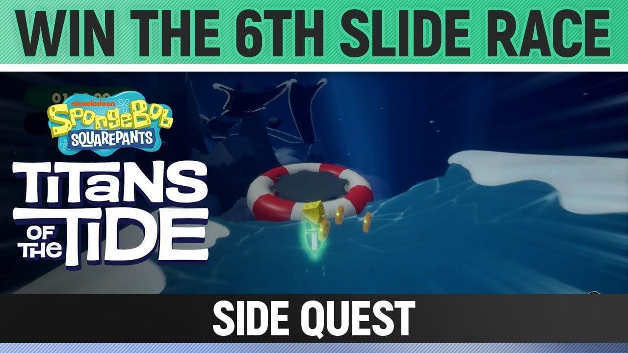 Spongebob: Titans of the Tide - Win The 6th Slide Race - Side Quest