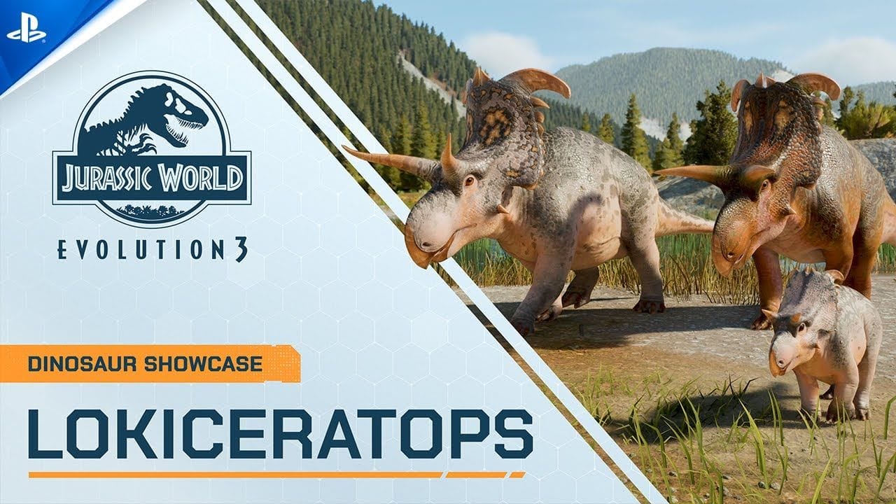 Jurassic World Evolution 3 - Lokiceratops Dinosaur Showcase | PS5 Games