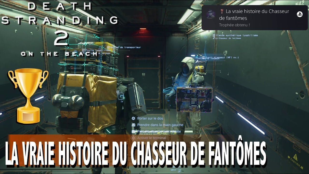 LA VRAIE HISTOIRE DU CHASSEUR DE FANTÔMES  dévoilez la vérité de chasseur TROPHÉE  DEATH STRANDING 2