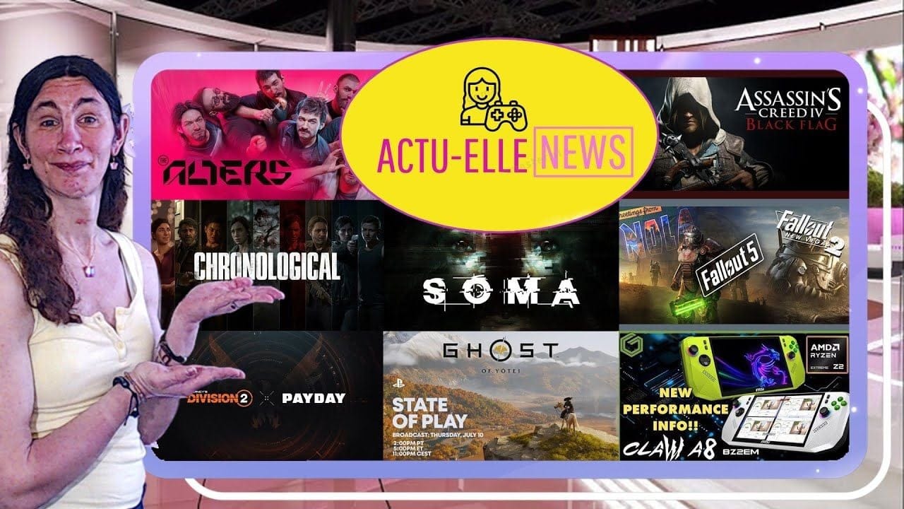 Actu Elle News du 9 juillet(Ghost of Yotei, TLoU Part2, Fallout, Black Flag et plus)