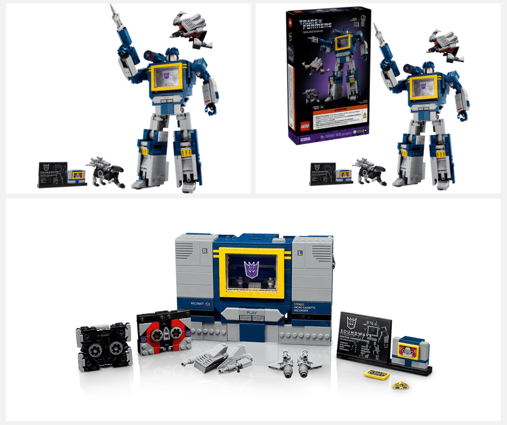 Soundwave reçoit le traitement LEGO