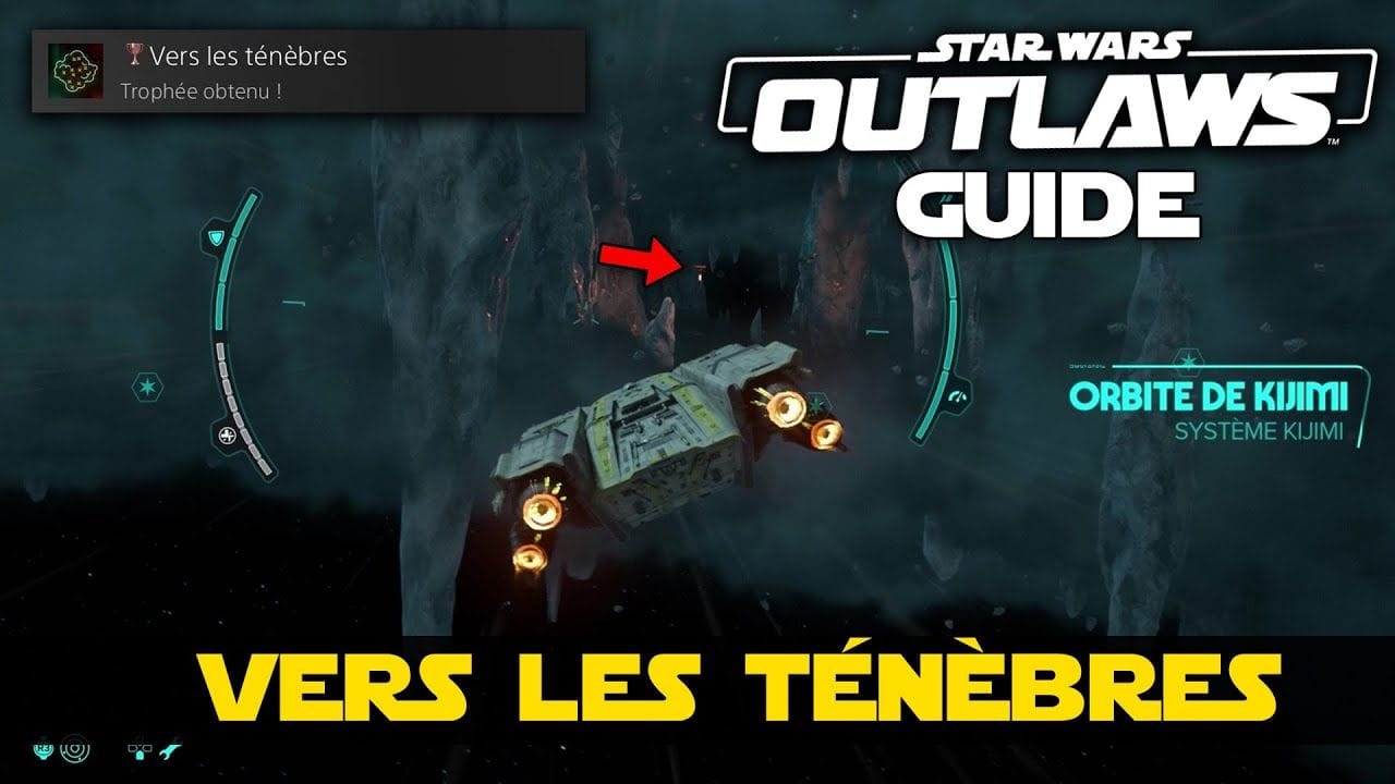 Star Wars Outlaws : Vers les ténèbres 🏆 (Détruire 10 vaisseaux dans la nébuleuse de Kijimi) GUIDE