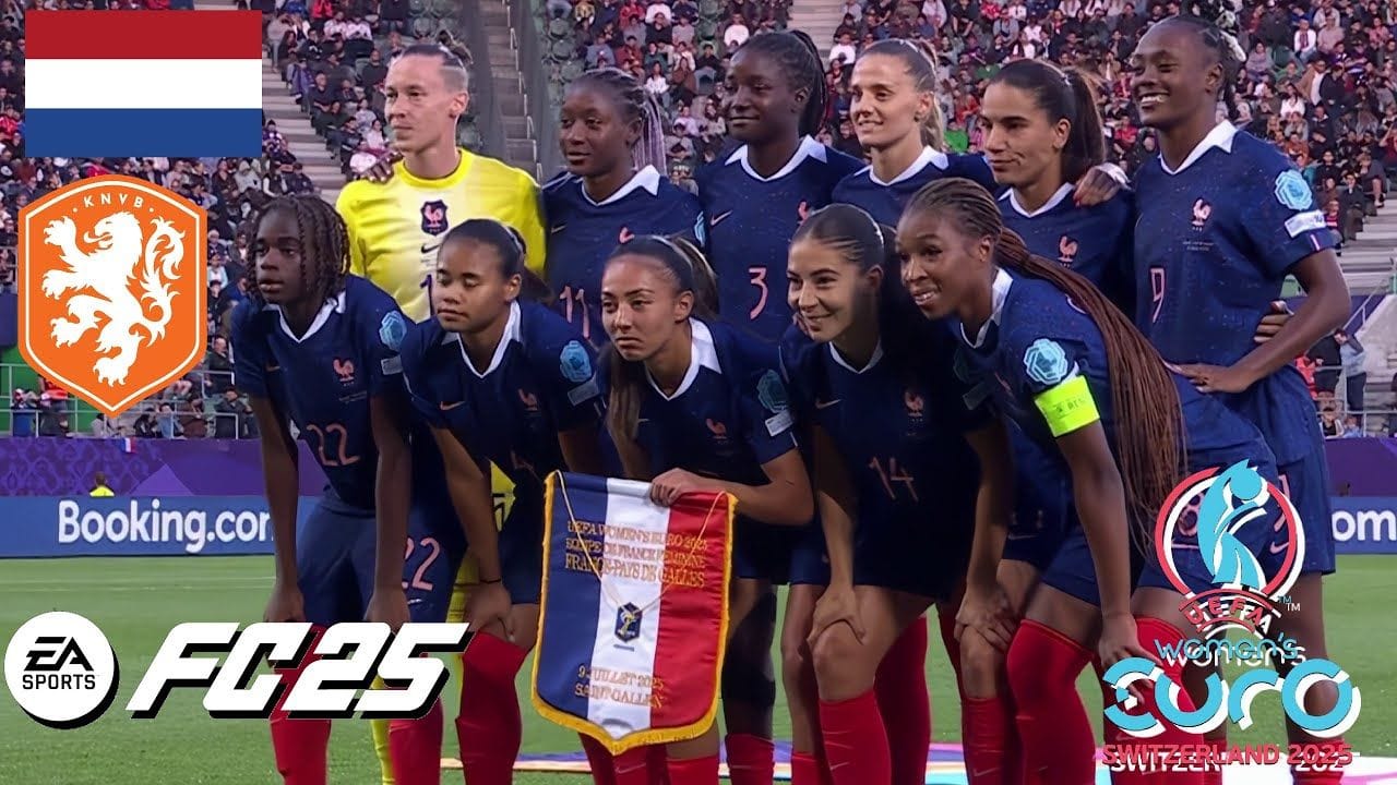 UEFA EURO FÉMININ 2025 : PAYS-BAS - FRANCE - FC 25 4K