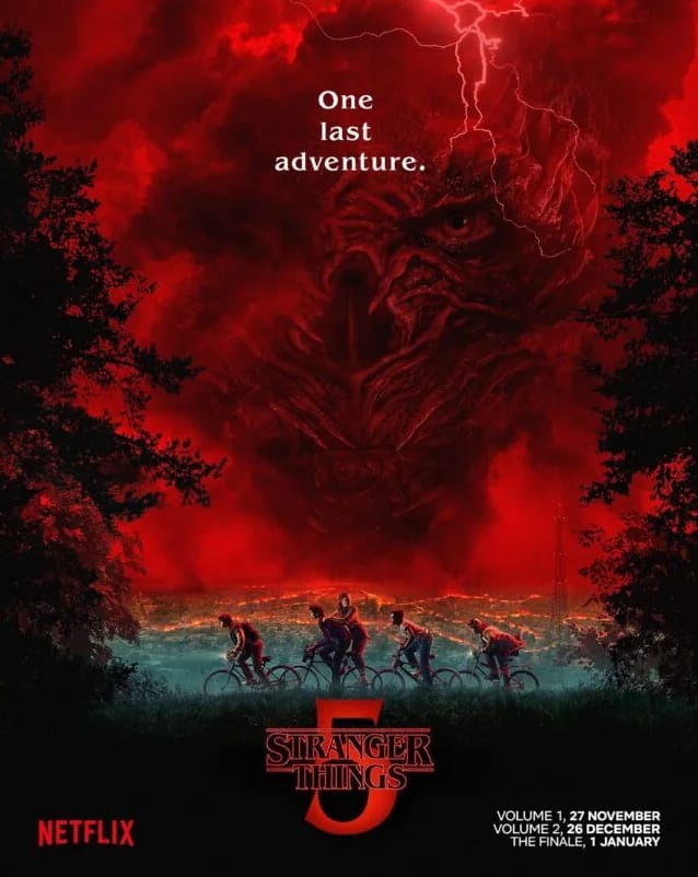 Stranger Things se prépare pour la dernière saison - l'affiche sort maintenant