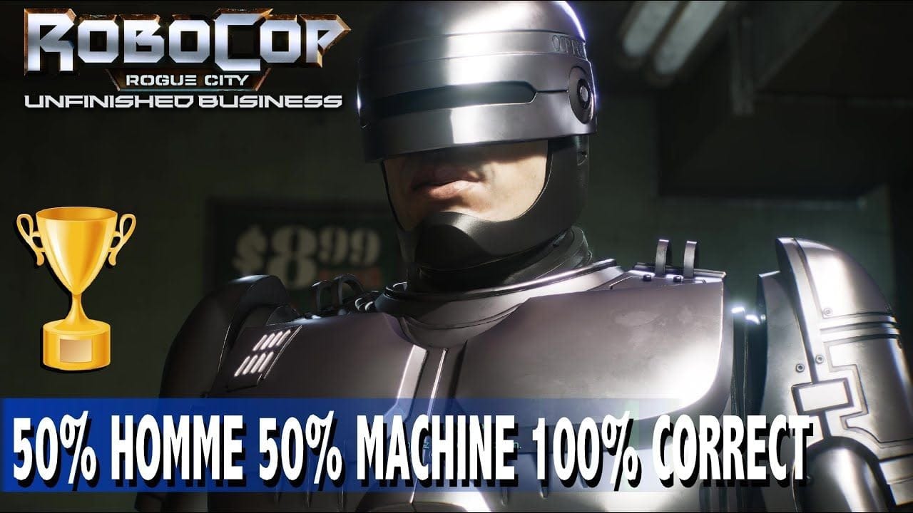 50% HOMME 50% MACHINE 100% CORRECT - PASSER LE TEST DE L'ADMIRATEUR - ROBOCOP UNFINISHED BUSINESS