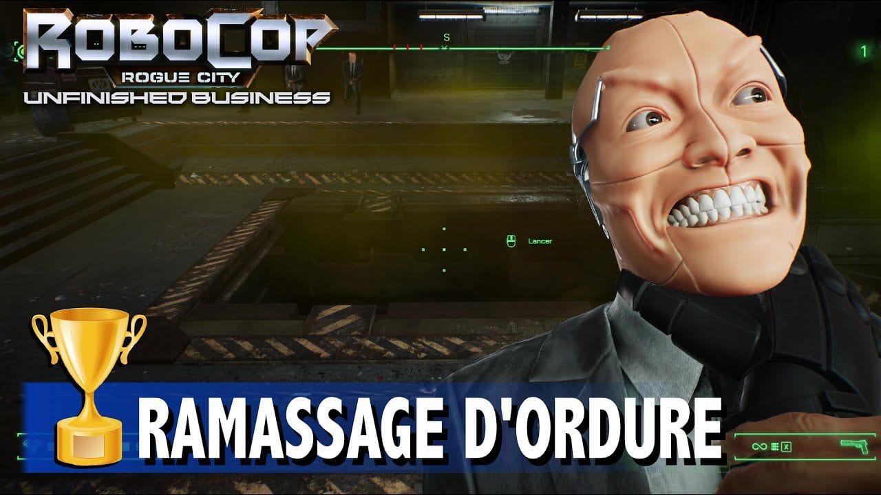 RAMASSAGE D'ORDURE Prototype d'Otomo & compacteur de déchets  ROBOCOP ROGUE CITY UNFINISHED BUSINESS