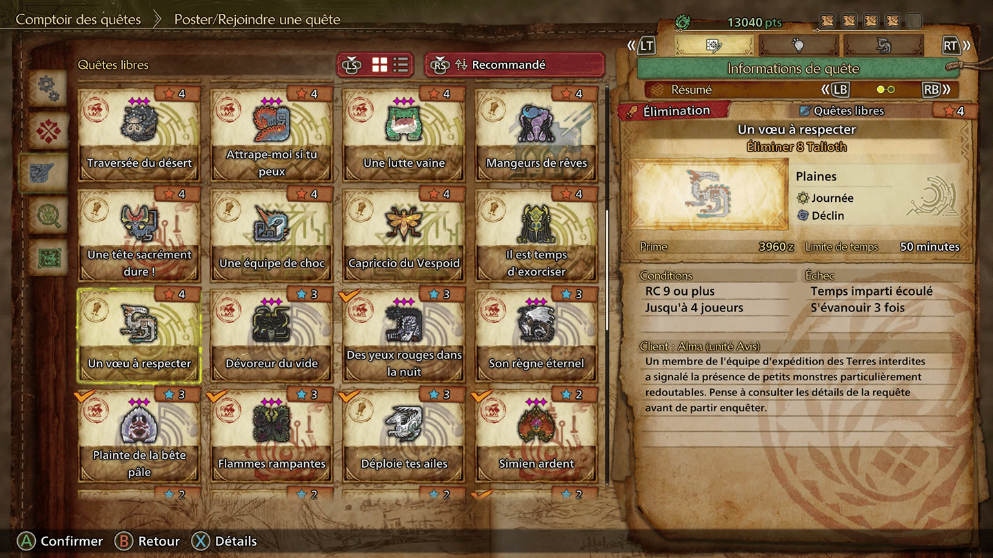 Un vœu à respecter