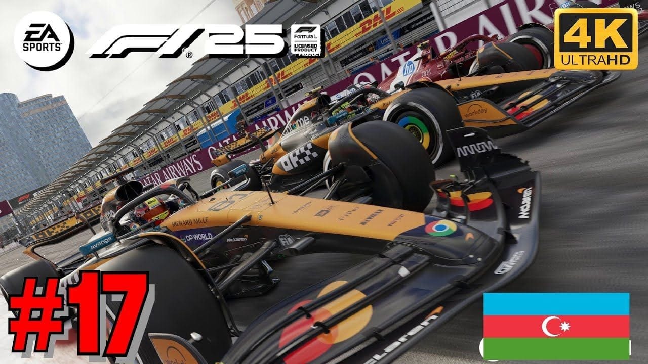 F1 25 Mode Carrière - GRAND PRIX D'AZERBAÏDJAN - HAMILTON FERRARI 4K Ultra 60fps