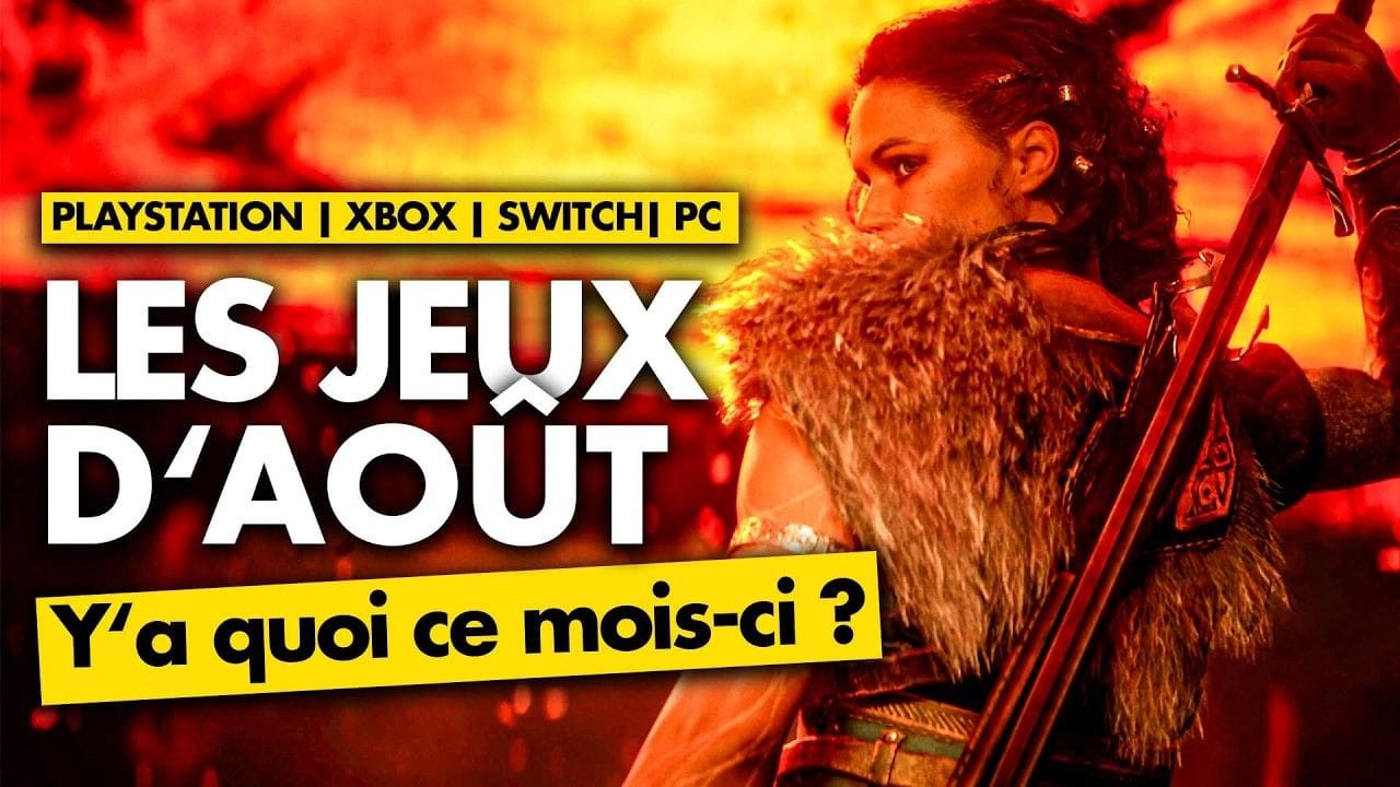 TOP 10 des sorties jeux vidéo en AOÛT 2025 ! 🎮