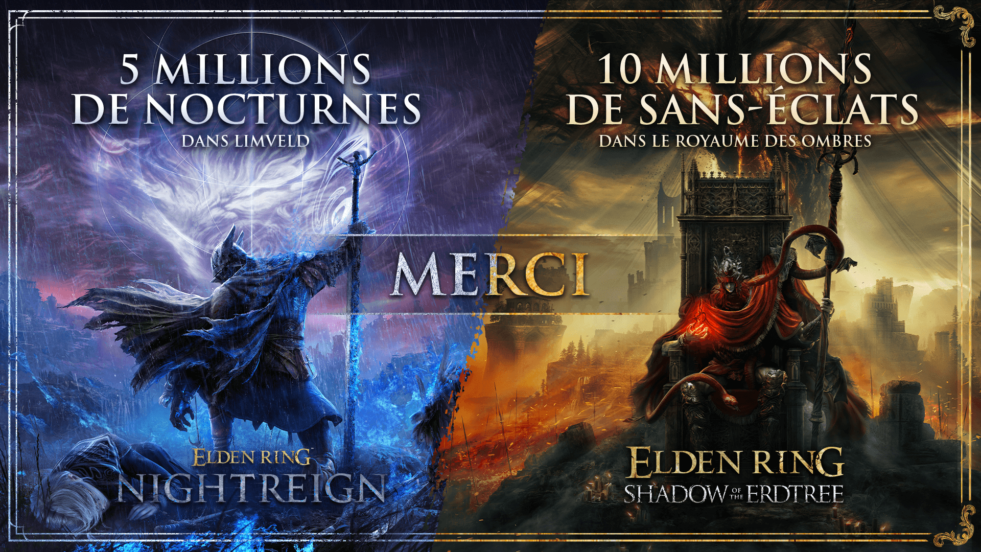 GEEKNPLAY - Elden Ring - explose les records ! 10M pour le DLC, 5M pour NightReign
