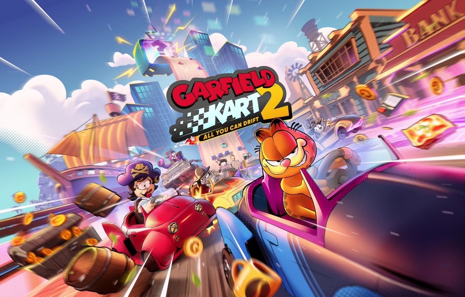 Garfield Kart 2 – All You Can Drift - Dévoile son gameplay en vidéo avant sa sortie en septembre 2025