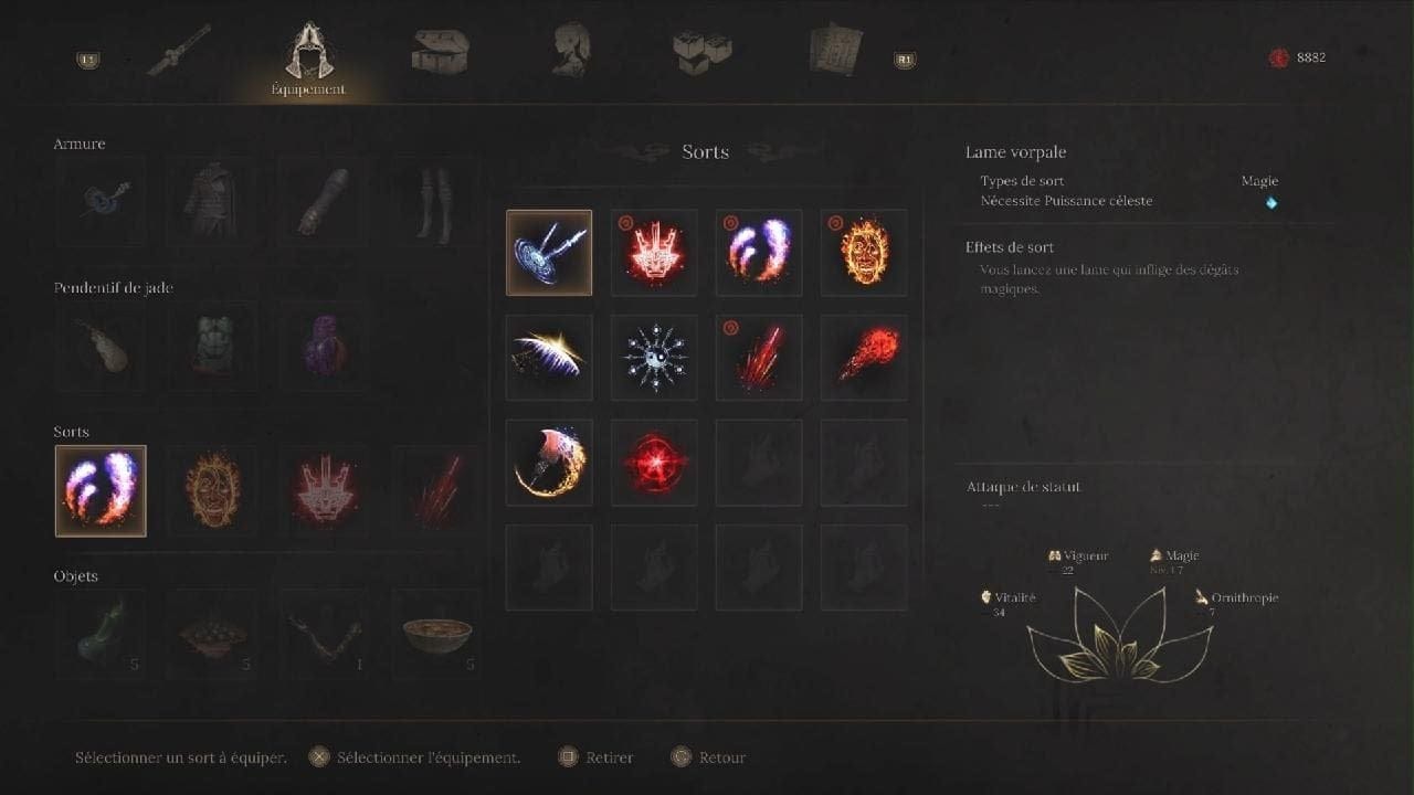 WUCHANG: Fallen Feathers - Comment les sorts fonctionnent ?