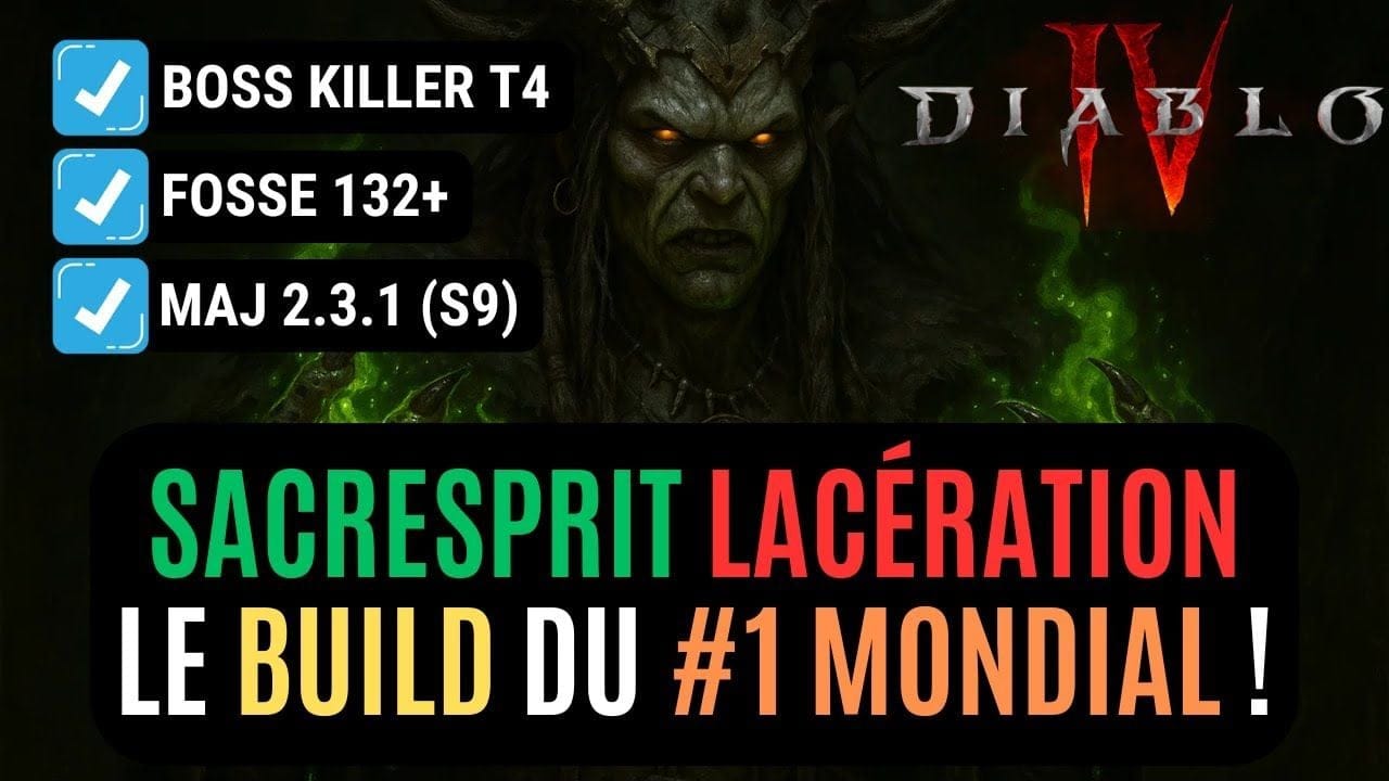 Le Build Du Sacresprit Lacération Épines Est Le Meilleur En Saison 9 Toutes Classes Confondues !