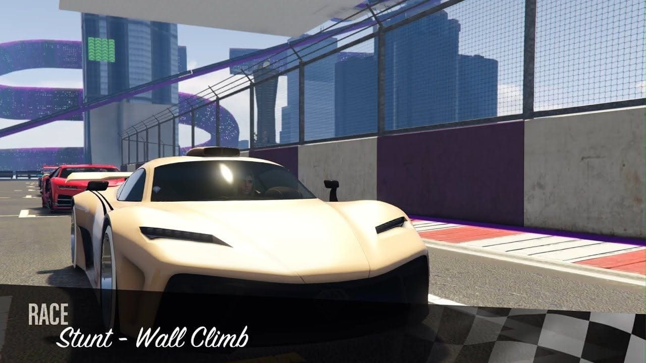 GTA 5 Online Race Stunt-Wall Climb