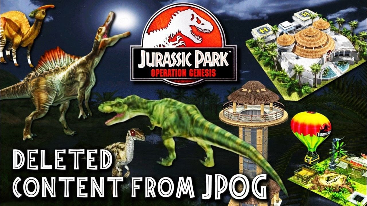🔥All Content CUT From JURASSIC PARK OPERATION GENESIS