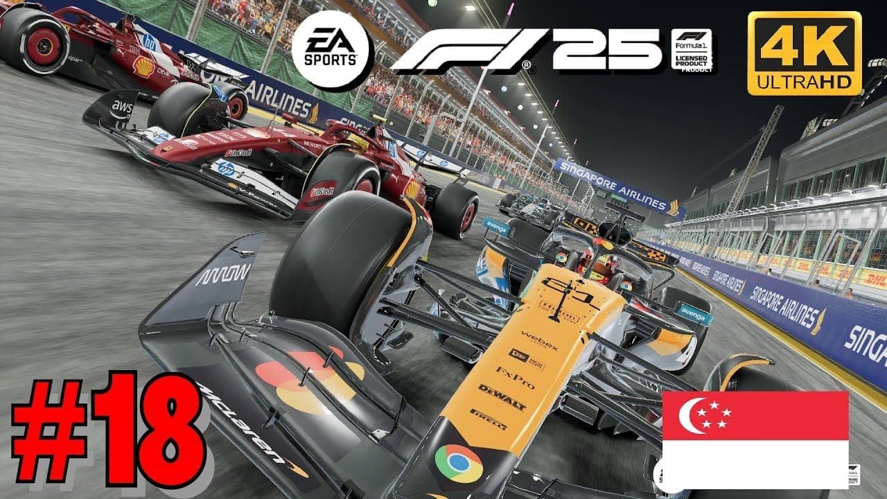 F1 25 Mode Carrière - GRAND PRIX D'INDONÉSIE - HAMILTON FERRARI 4K Ultra 60fps