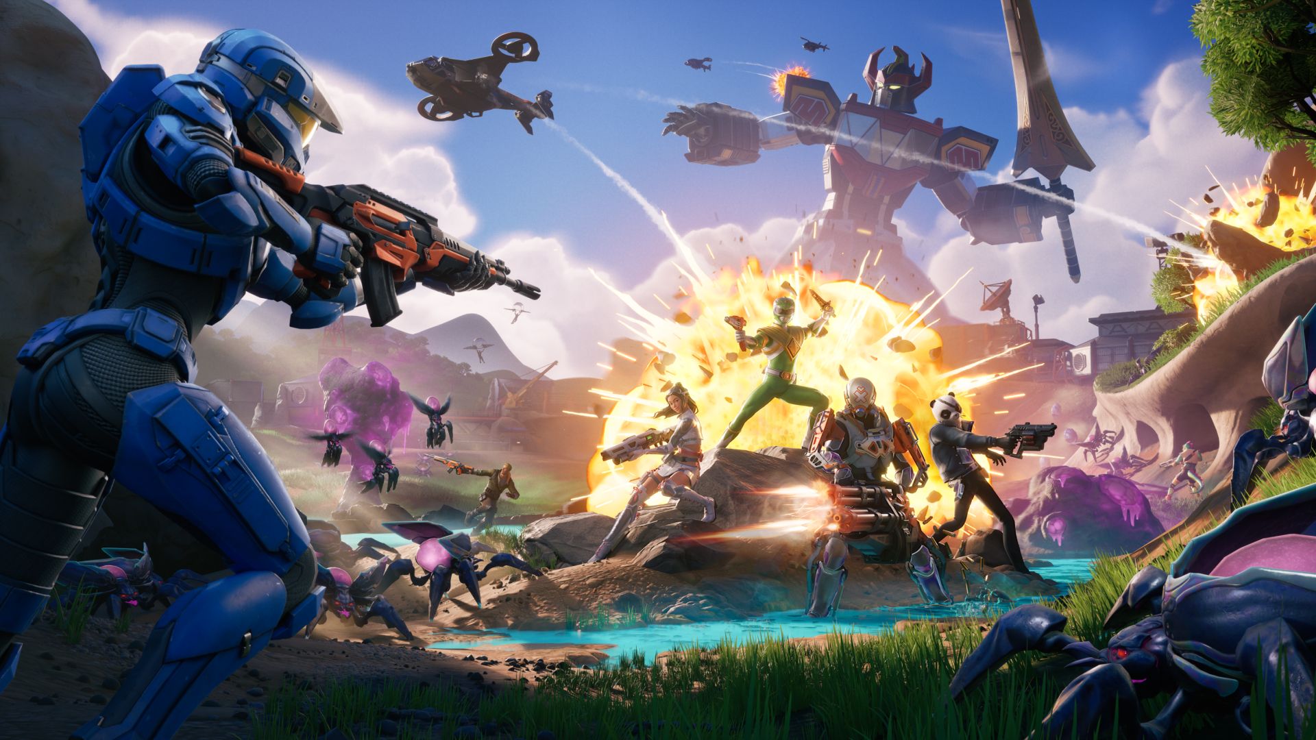 Fortnite Chapitre 6 Saison 4 : Voici la nouvelle île où s'affronteront insectes et... Power Rangers