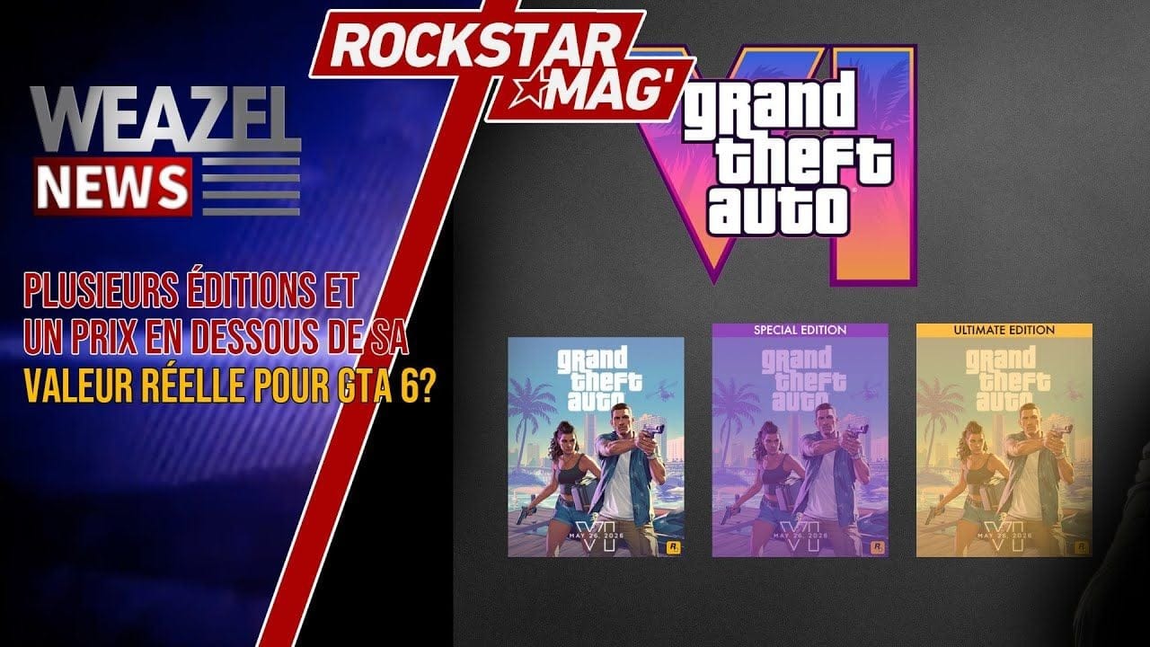 GTA 6 VENDU À UN PRIX EN DESSOUS DE SA VALEUR RÉELLE AVEC PLUSIEURS ÉDITIONS (BILAN TAKE TWO)