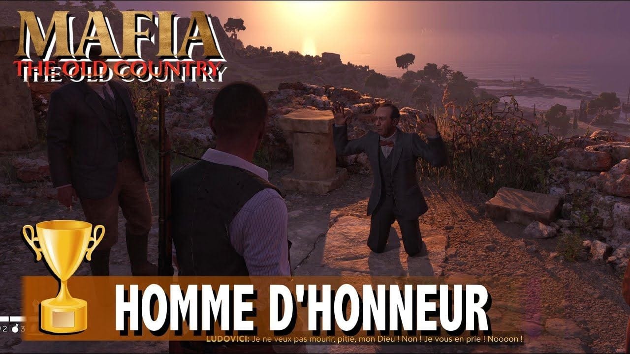 HOMME D'HONNEUR - REFUSER D'OBÉIR À TINO - TROPHÉE / SUCCÈS - MAFIA THE OLD COUNTRY