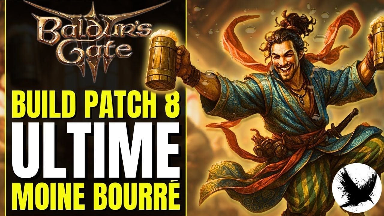🍺 Le moine ivre met de SACRÉES PATATES | Build BG3 Patch 8 Multiclasse Voie de l'Ivresse