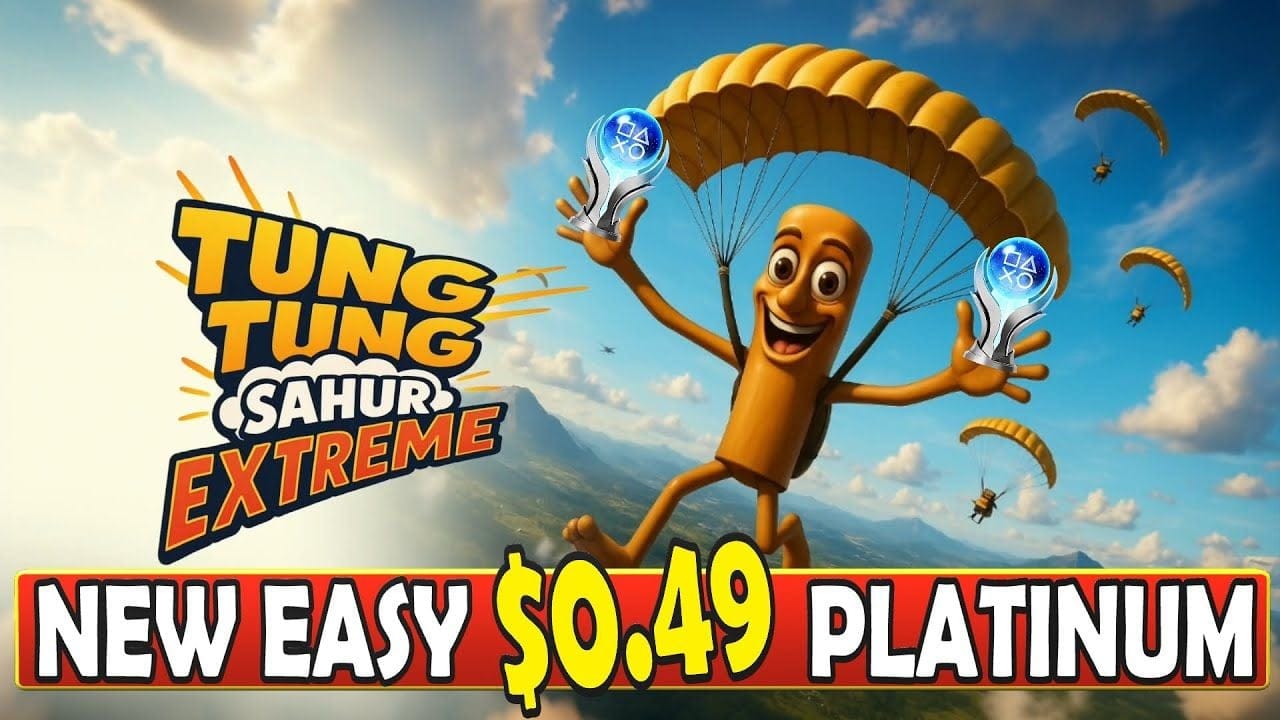 New Easy $0.49 Platinum Game PS4, PS5 - TUNG TUNG SAHUR EXTREME Quick Trophy Guide