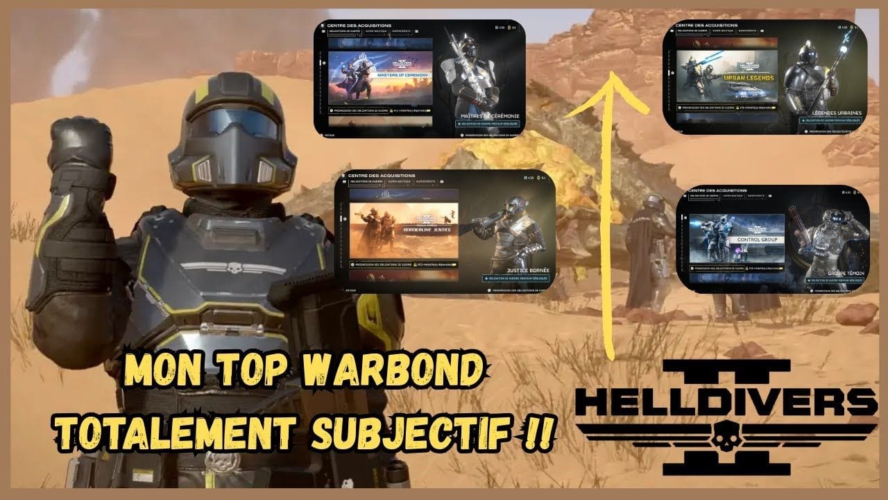 HELLDIVERS 2 : MES TOP WARBOND - TOTALEMENT SUBJECTIF
