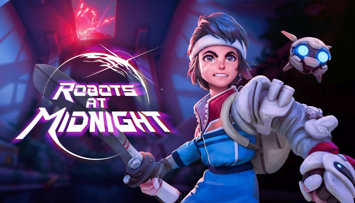 GEEKNPLAY - Robots At Midnight - Le soulslike rétro-futuriste débarque sur PS5 le 28 août