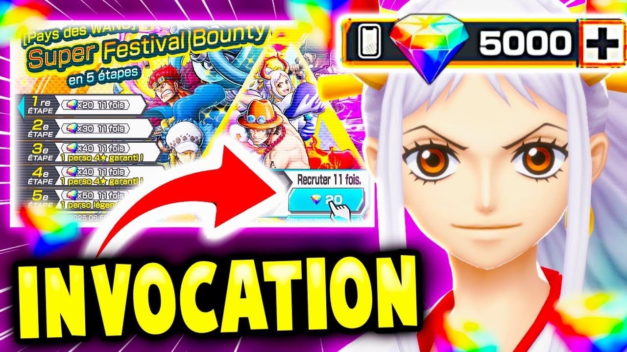 J'ai Dépensé sur un compte 5000 Diamants dans ONE PIECE BOUNTY RUSH 💎