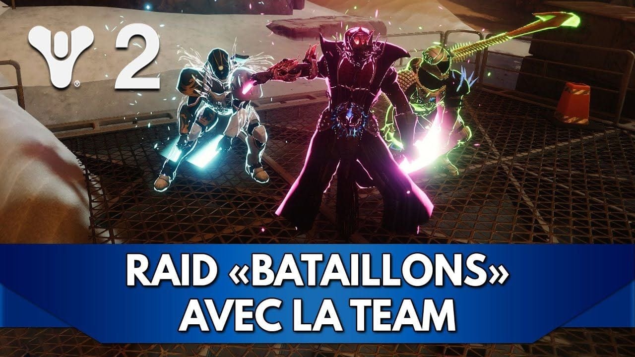Destiny 2 FR : Raid Désert Perpétuel, Prouesse "bataillons" avec la Team 😄